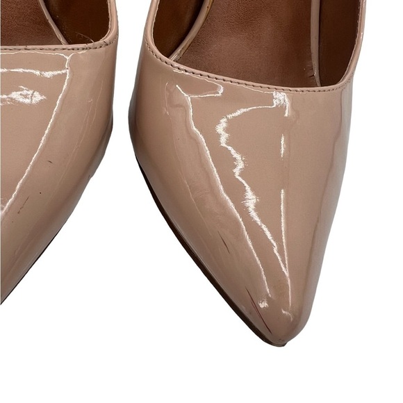 Steve Madden Tan Patent Pallas Pointed Toe Heels Size 8 Women's - Picture 9 of 9